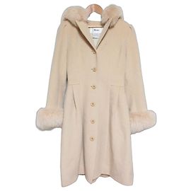 Autre Marque Cappotto Princess Rene in misto pelliccia di volpe e angora