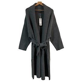 Autre Marque Casaco com cinto em lã e cashmere 23ku