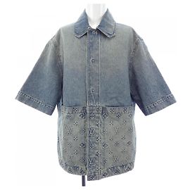 Camicia da lavoro in denim a maniche corte Louis Vuitton Giacca in denim