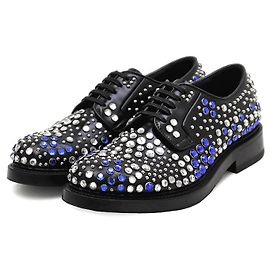 Sapatos Derby chunky em couro Prada