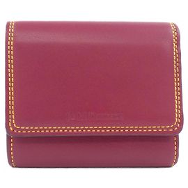 Autre Marque Cartera corta de cuero rojo J&M DAVIDSON