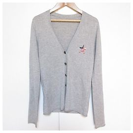 Autre Marque Cardigã de cashmere com bordados de estrelas lucien pellat-finet