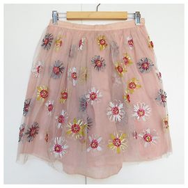 Saia de tule bordada RED VALENTINO