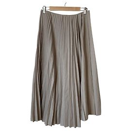 Autre Marque Rouge vif Pleated Long Skirt