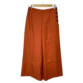 Autre Marque green label relaxing Ausgestellte Wide-Leg-Hose mit seitlichen Knöpfen