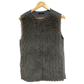 Autre Marque Colete de malha jacquard em pele sintética allureville