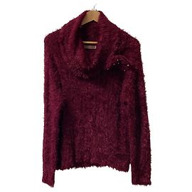 Autre Marque Camisola de malha shaggy PINK HOUSE