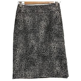 Autre Marque Drawer Knielange Rock mit Tiermuster