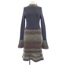 Vestido Chanel Azul Bege Laranja Marinho