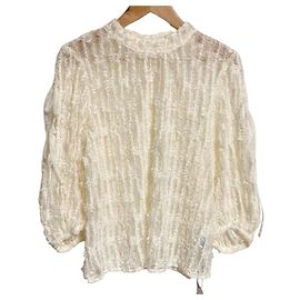 Autre Marque Blusa Transparente com Laços Lillian Carat