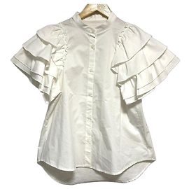 Autre Marque Camisa HIAND com mangas flare em camadas