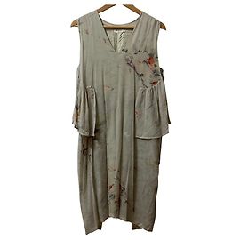 Dries Van Noten transparentes Kleid mit Blumenstickerei