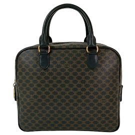 Céline Celine Macadam Blazon PVC Leather Handbag