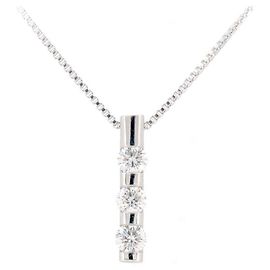 Autre Marque Vendome Aoyama Pt950 Pt850 Diamant-Halskette