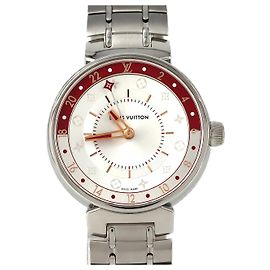 Louis Vuitton Tambour Moon Dual Time Stainless Steel