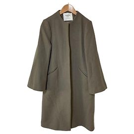 Autre Marque United Arrows green label relaxing Wollmantel ohne Kragen