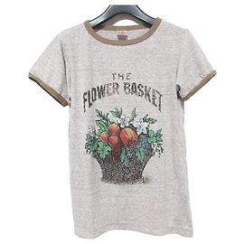 Autre Marque T-shirt de manga curta em algodão Bohemians com estampado de cesto de flores