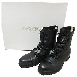 Jimmy Choo HAVANA FLAT Leder Stiefeletten
