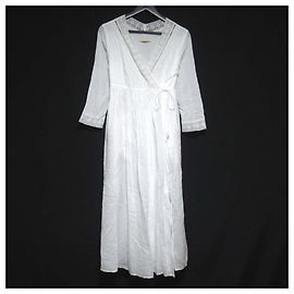 Autre Marque NE QUITTEZ PAS Kleid aus Baumwollvoile und Spitze