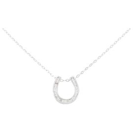 Autre Marque Horseshoe Au750 Diamantenhalskette