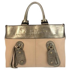 Chloé Chloe Shopper aus Canvas und Leder