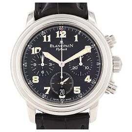Blancpain Leman Flyback Chronograph Aço Inoxidável Cronógrafo Automático