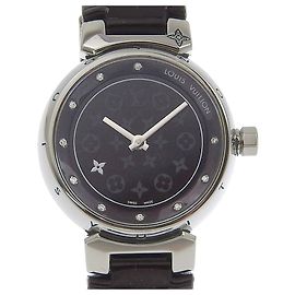 Reloj Louis Vuitton Tambour Monogram Vernis de acero inoxidable