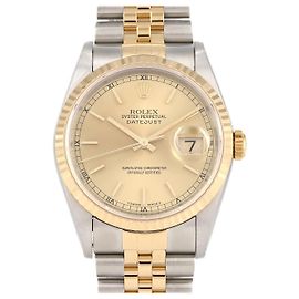 Rolex Datejust Edelstahl und Gelbgold Automatik
