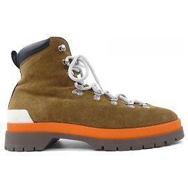 Botas Hermès Deniven em couro marrom