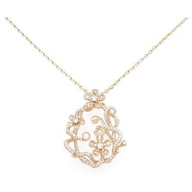Autre Marque Halskette aus Au750 Roségold und Diamanten