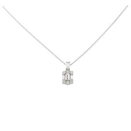 Autre Marque Colar de Diamantes Pt900 Pt850