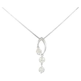 Autre Marque Diamantenhalskette PT900 PT850