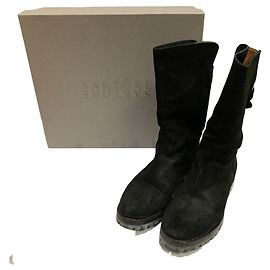 Autre Marque Sartore Cross Belt Arbeitstiefel aus Wildleder