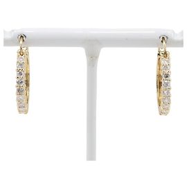Autre Marque Pendientes de diamantes Au750
