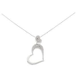 Autre Marque Halskette aus Au750 Weißgold und Diamanten