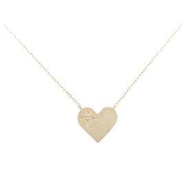 Autre Marque K10 Gelbgold Diamant-Halskette