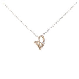 Autre Marque Collana K10 Pink Gold Diamanti