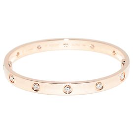 Cartier Love Armband Au750 mit Diamanten Größe 17