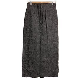 Autre Marque Plage Houndstooth Wool Skirt