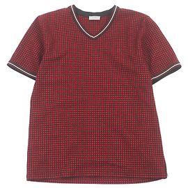 Autre Marque Camiseta de lana a cuadros Gingham Dior HOMME
