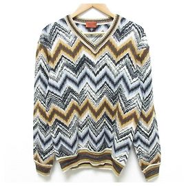 Autre Marque Camisola de malha Missoni Chevron em mistura de lã e mohair