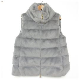 Autre Marque Chaleco de plumón con piel ecológica Herno Eco Fur