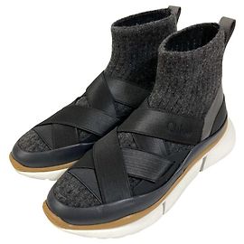Chloé Chloe SONNIE Fit Sock Sneaker Boots