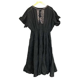 Autre Marque Vestido longo bordado PINK HOUSE