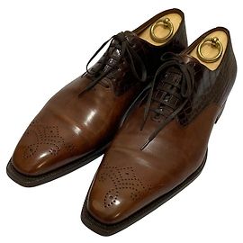 Autre Marque Scarpe eleganti Santoni in coccodrillo