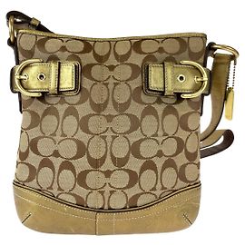 Bolsa de Ombro COACH Signature Canvas/Leather