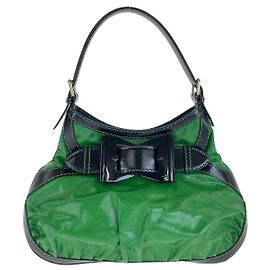 Gucci Schultertasche aus Nylon und Leder