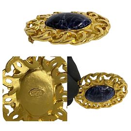 Broche Chanel Coco Mark em pedra colorida