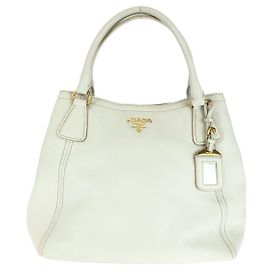 Sac cabas Prada en cuir Vitello Daino