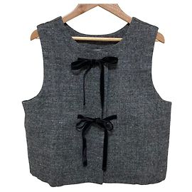 Autre Marque nest Robe Tweed-Weste aus Leinen und Wolle
